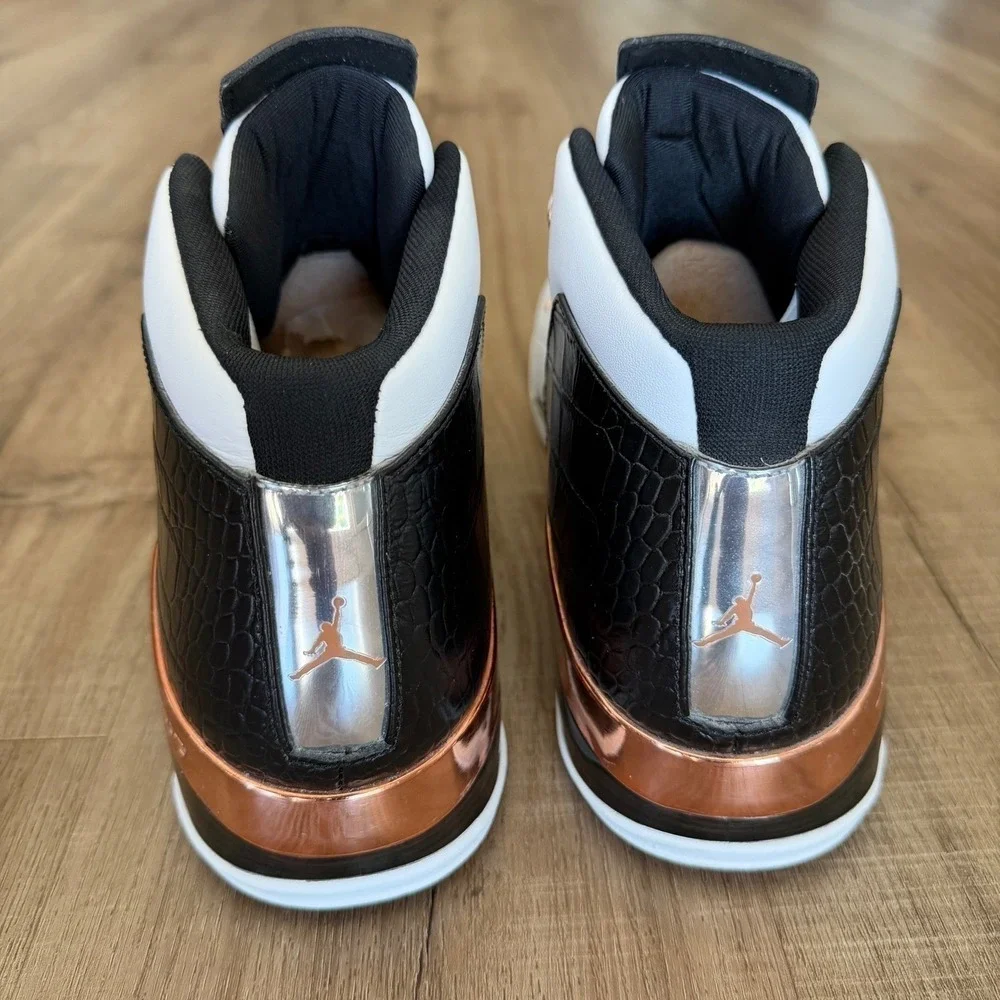 Air Jordan 17+ Retro Copper White Black Men Basketball Shoes 832816-122 Size 13